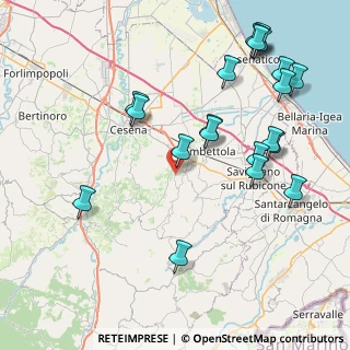 Mappa Via Montiano, 47020 Cesena FC, Italia (9.6875)