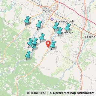 Mappa Via Centro, 47014 Meldola FC, Italia (6.94333)