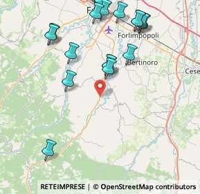Mappa Via Centro, 47014 Meldola FC, Italia (10.092)