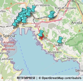 Mappa Via della Rossa, 19126 La Spezia SP, Italia (2.47)