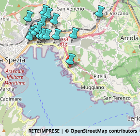 Mappa Via della Rossa, 19126 La Spezia SP, Italia (2.42)