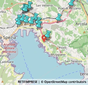 Mappa Via della Rossa, 19126 La Spezia SP, Italia (2.4825)