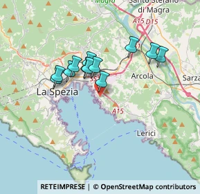 Mappa Via della Rossa, 19126 La Spezia SP, Italia (2.86917)