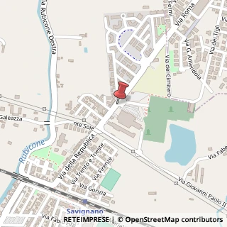 Mappa Via della Repubblica, 73, 47039 Savignano sul Rubicone, Forlì-Cesena (Emilia Romagna)