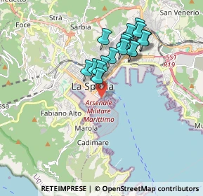 Mappa Viale Amendola, 19121 La Spezia SP, Italia (1.61294)