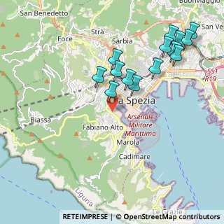 Mappa Viale Nicolò Fieschi, 19123 La Spezia SP, Italia (2.24214)