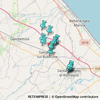 Mappa Via Manzi, 47039 Savignano Sul Rubicone FC, Italia (2.692)