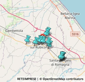 Mappa Via Manzi, 47039 Savignano Sul Rubicone FC, Italia (2.72143)