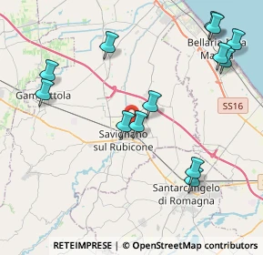 Mappa Via Manzi, 47039 Savignano Sul Rubicone FC, Italia (4.81462)