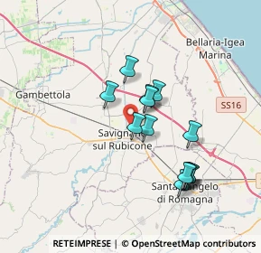 Mappa Via Manzi, 47039 Savignano Sul Rubicone FC, Italia (3.05615)