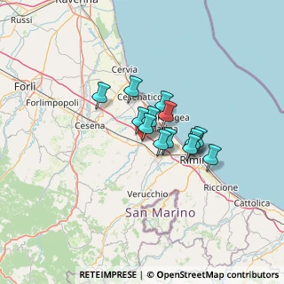 Mappa Via Manzi, 47039 Savignano Sul Rubicone FC, Italia (8.6)