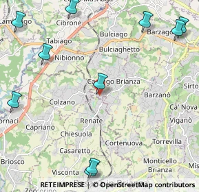 Mappa Via Giuseppe Garibaldi, 23893 Cassago Brianza LC, Italia (3.11545)