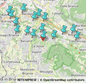 Mappa Via Giovanni Besana, 23896 Sirtori LC, Italia (2.12375)