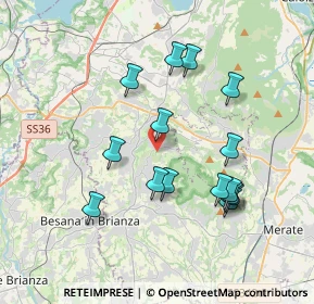 Mappa Via Giovanni Besana, 23896 Sirtori LC, Italia (3.55067)