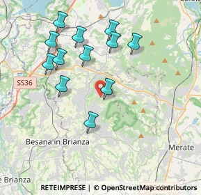 Mappa Via Giovanni Besana, 23896 Sirtori LC, Italia (3.735)