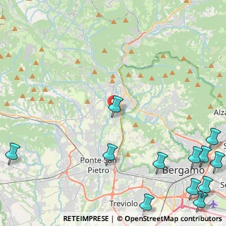 Mappa Via Ghiaie, 24030 Paladina BG, Italia (7.37923)