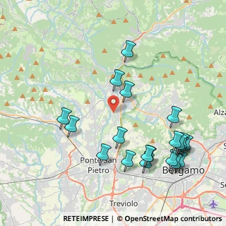 Mappa Via Ghiaie, 24030 Paladina BG, Italia (4.6775)
