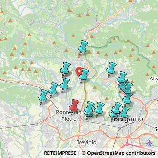 Mappa Via Ghiaie, 24030 Paladina BG, Italia (4.03947)