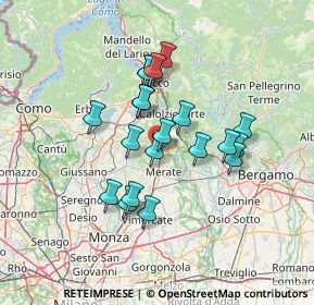 Mappa Via Piave, 23887 Olgiate Molgora LC, Italia (11.155)