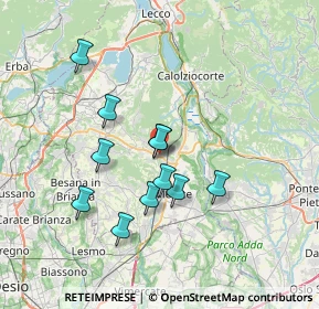Mappa Via Piave, 23887 Olgiate Molgora LC, Italia (6.19636)