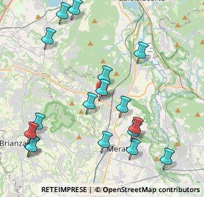 Mappa Via Piave, 23887 Olgiate Molgora LC, Italia (4.58529)