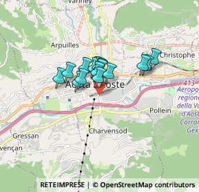 Mappa Via 1° Maggio, 11100 Aosta AO, Italia (1.02938)