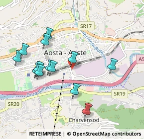 Mappa Via 1° Maggio, 11100 Aosta AO, Italia (0.955)