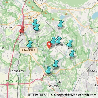 Mappa Via Grandi Achille, 22063 Cantù CO, Italia (3.57333)
