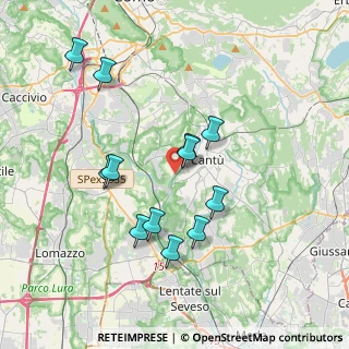 Mappa Via Grandi Achille, 22063 Cantù CO, Italia (3.45417)