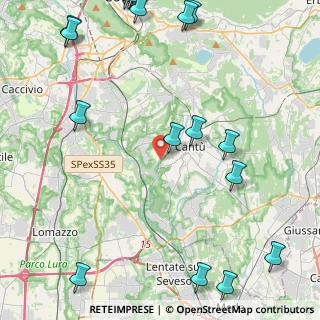 Mappa Via Grandi Achille, 22063 Cantù CO, Italia (6.709)