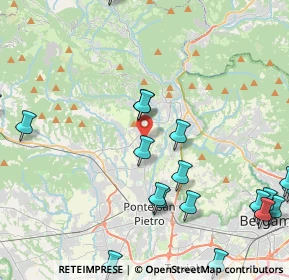 Mappa Via Roncelli Fratelli, 24030 Almenno San Bartolomeo BG, Italia (5.7415)