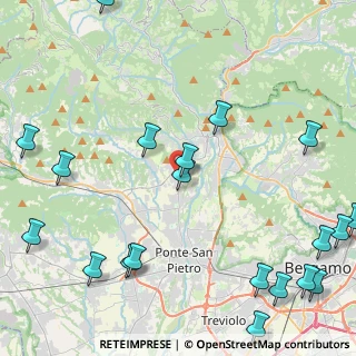Mappa Via Roncelli Fratelli, 24030 Almenno San Bartolomeo BG, Italia (6.2175)