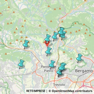 Mappa Via Roncelli Fratelli, 24030 Almenno San Bartolomeo BG, Italia (3.99286)