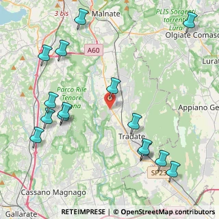 Mappa Via Vecchia Milanese, 21040 Venegono Inferiore VA, Italia (5.18933)
