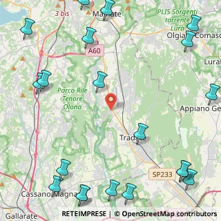 Mappa Via Vecchia Milanese, 21040 Venegono Inferiore VA, Italia (6.873)