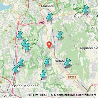Mappa Via Vecchia Milanese, 21040 Venegono Inferiore VA, Italia (5.0875)