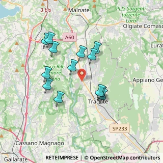 Mappa Via Vecchia Milanese, 21040 Venegono Inferiore VA, Italia (3.27615)