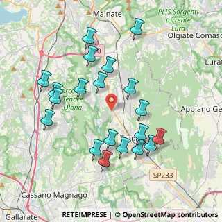 Mappa Via Vecchia Milanese, 21040 Venegono Inferiore VA, Italia (3.891)