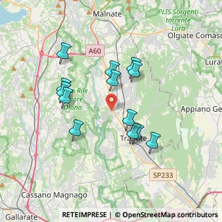 Mappa Via Vecchia Milanese, 21040 Venegono Inferiore VA, Italia (3.27)