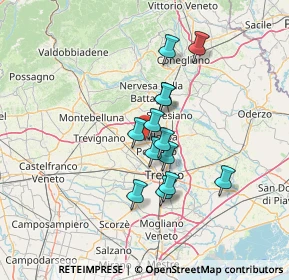 Mappa Via Camalò, 31050 Ponzano Veneto TV, Italia (10.48154)