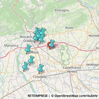 Mappa Via Bassanese, 31037 Loria TV, Italia (6.35636)
