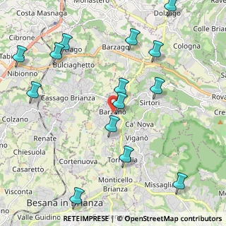 Mappa Via Monsignor Colli, 23891 Barzanò LC, Italia (2.50929)