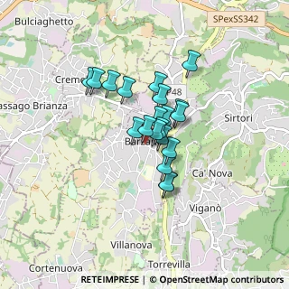 Mappa Via Monsignor Colli, 23891 Barzanò LC, Italia (0.55)