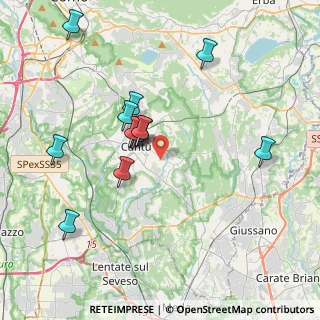 Mappa Via Pisacane Carlo, 22063 Cantù CO, Italia (3.58077)