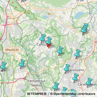 Mappa Via Pisacane Carlo, 22063 Cantù CO, Italia (6.62313)