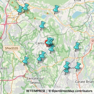 Mappa Via Pisacane Carlo, 22063 Cantù CO, Italia (4.12)