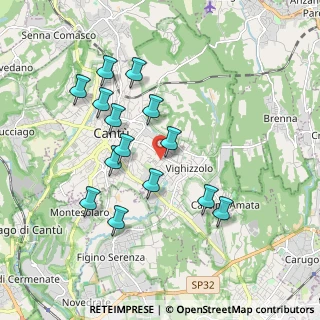 Mappa Via Pisacane Carlo, 22063 Cantù CO, Italia (1.765)