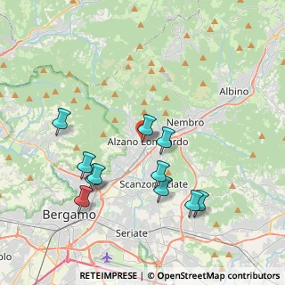 Mappa Via Salesiane, 24022 Alzano Lombardo BG, Italia (3.89091)