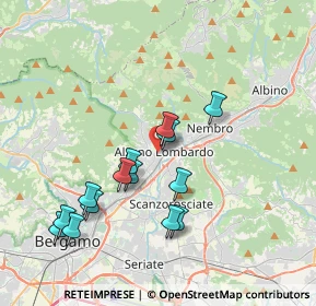 Mappa Via Salesiane, 24022 Alzano Lombardo BG, Italia (3.65857)
