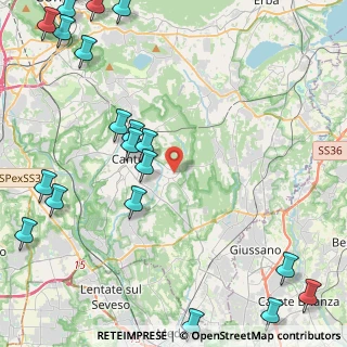 Mappa Via A. Ponchielli, 22063 Cantù CO, Italia (6.513)